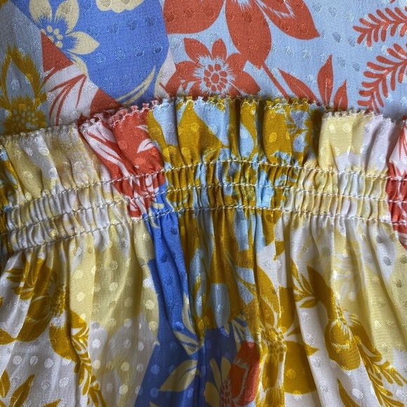 Hunter Bell Silk Blakely Dress In Flower Patchwork - Picture 9 of 11